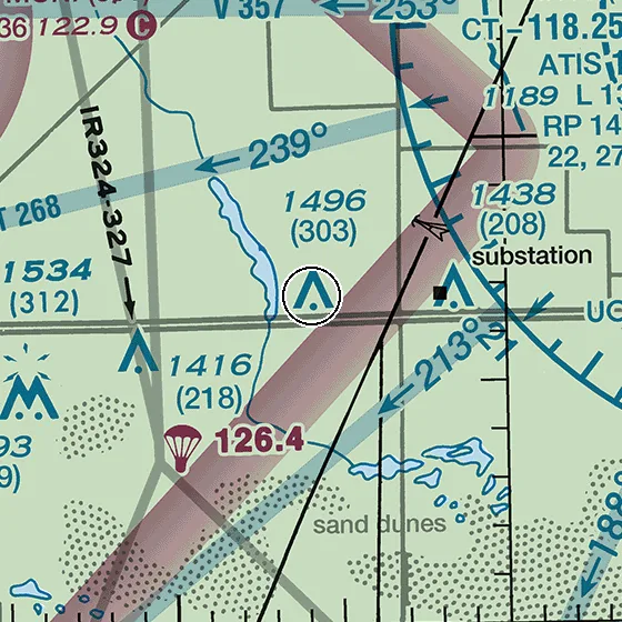 Excerpt of the FAA Seattle sectional chart for question 7